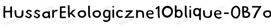 HussarEkologiczne1Oblique-0B7o字体转换