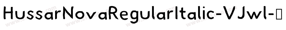 HussarNovaRegularItalic-VJwl字体转换