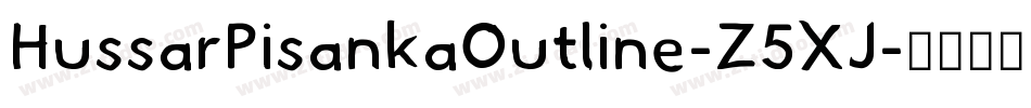 HussarPisankaOutline-Z5XJ字体转换