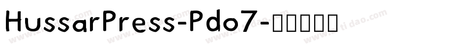 HussarPress-Pdo7字体转换