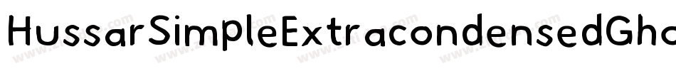 HussarSimpleExtracondensedGhostOppositeobliqueThree-Ka5W字体转换