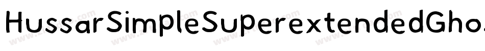 HussarSimpleSuperextendedGhostOppositeoblique3-RGz3字体转换