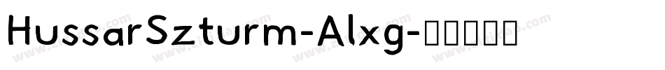 HussarSzturm-Alxg字体转换