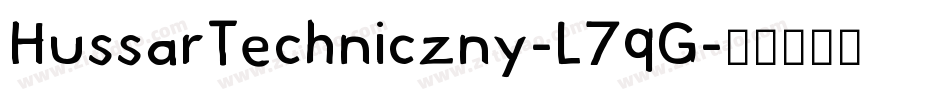 HussarTechniczny-L7qG字体转换