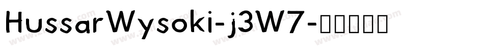 HussarWysoki-j3W7字体转换
