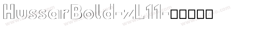 HussarBold-zL11字体转换