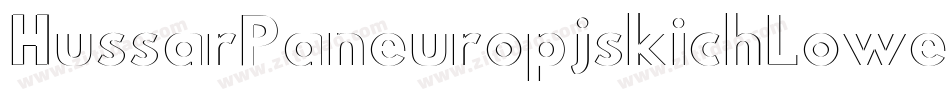 HussarPaneuropjskichLowercase-7vYA字体转换