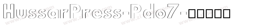 HussarPress-Pdo7字体转换