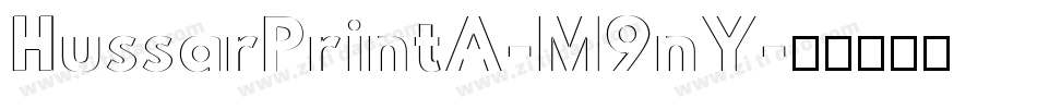 HussarPrintA-M9nY字体转换