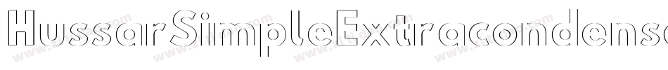 HussarSimpleExtracondensedGhostOppositeobliqueThree-Ka5W字体转换