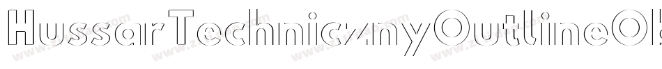 HussarTechnicznyOutlineOblique-oOEA字体转换