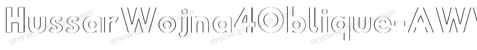 HussarWojna4Oblique-AWWM字体转换