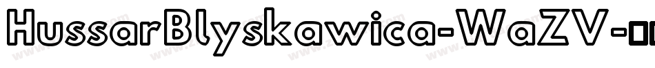 HussarBlyskawica-WaZV字体转换
