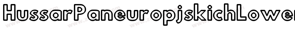 HussarPaneuropjskichLowercase-7vYA字体转换