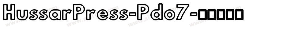 HussarPress-Pdo7字体转换