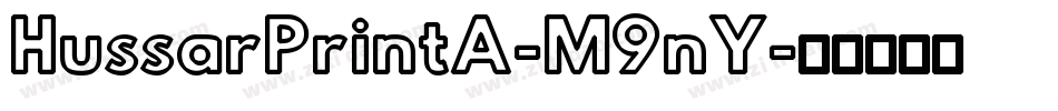 HussarPrintA-M9nY字体转换