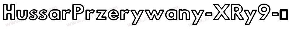 HussarPrzerywany-XRy9字体转换