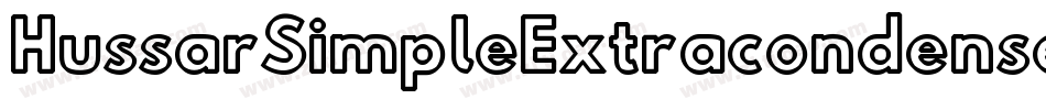 HussarSimpleExtracondensedGhostOppositeobliqueThree-Ka5W字体转换