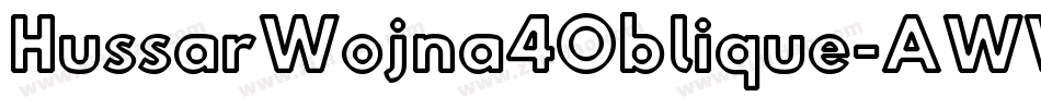 HussarWojna4Oblique-AWWM字体转换