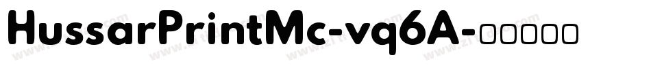 HussarPrintMc-vq6A字体转换