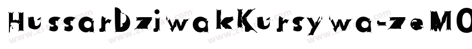 HussarDziwakKursywa-zeM0字体转换