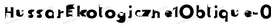 HussarEkologiczne1Oblique-0B7o字体转换