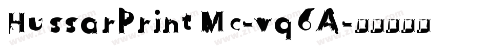 HussarPrintMc-vq6A字体转换