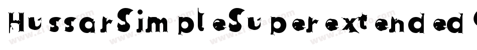 HussarSimpleSuperextendedGhostOppositeoblique3-RGz3字体转换