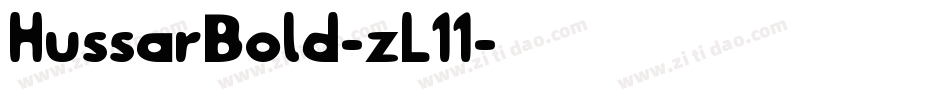 HussarBold-zL11字体转换