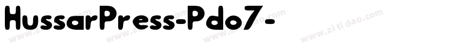 HussarPress-Pdo7字体转换