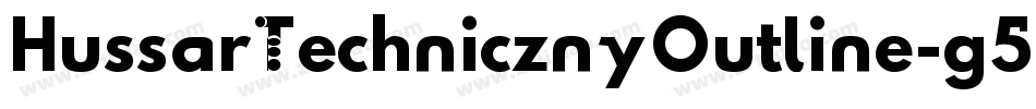 HussarTechnicznyOutline-g535字体转换
