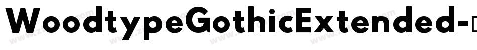 WoodtypeGothicExtended字体转换