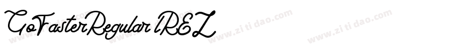 GoFasterRegular-lREZ字体转换