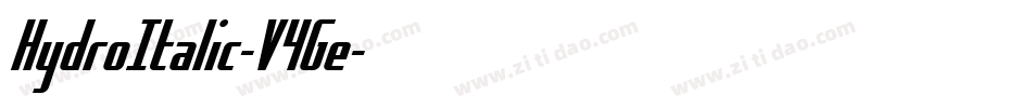 HydroItalic-V4Ge字体转换
