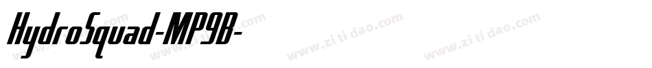 HydroSquad-MP9B字体转换