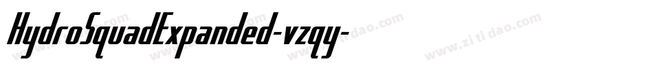 HydroSquadExpanded-vzqy字体转换