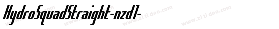 HydroSquadStraight-nzd1字体转换