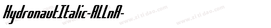 HydronautItalic-ALLnA字体转换