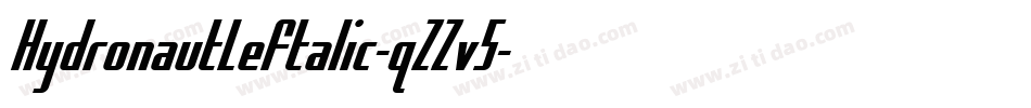 HydronautLeftalic-qZZv5字体转换
