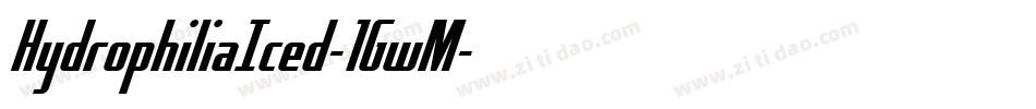 HydrophiliaIced-1GwM字体转换