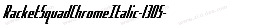 RacketSquadChromeItalic-l305字体转换