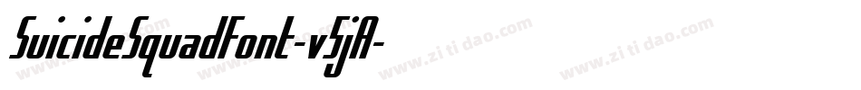 SuicideSquadFont-v5jA字体转换