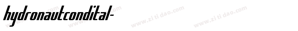 hydronautcondital字体转换