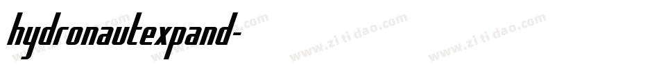 hydronautexpand字体转换
