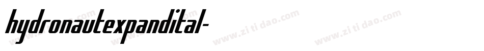 hydronautexpandital字体转换