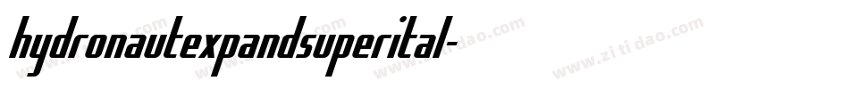 hydronautexpandsuperital字体转换