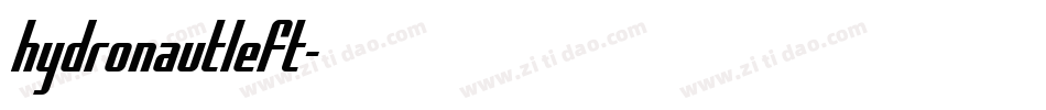 hydronautleft字体转换
