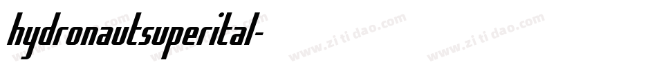 hydronautsuperital字体转换