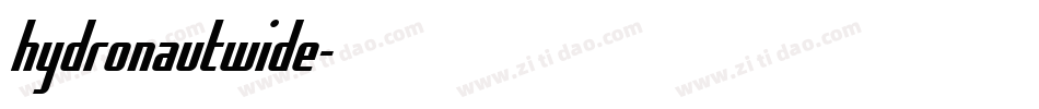 hydronautwide字体转换