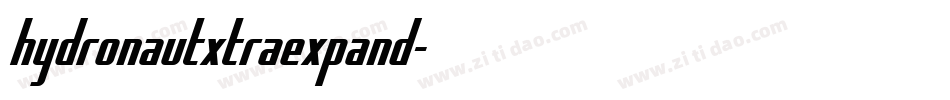 hydronautxtraexpand字体转换